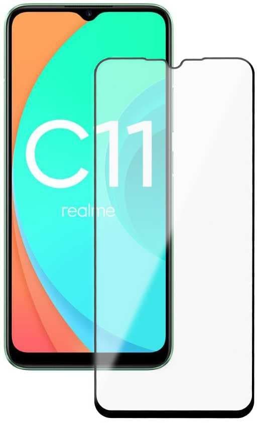 Защитное стекло для экрана Deppa черный для Realme C11 1шт.