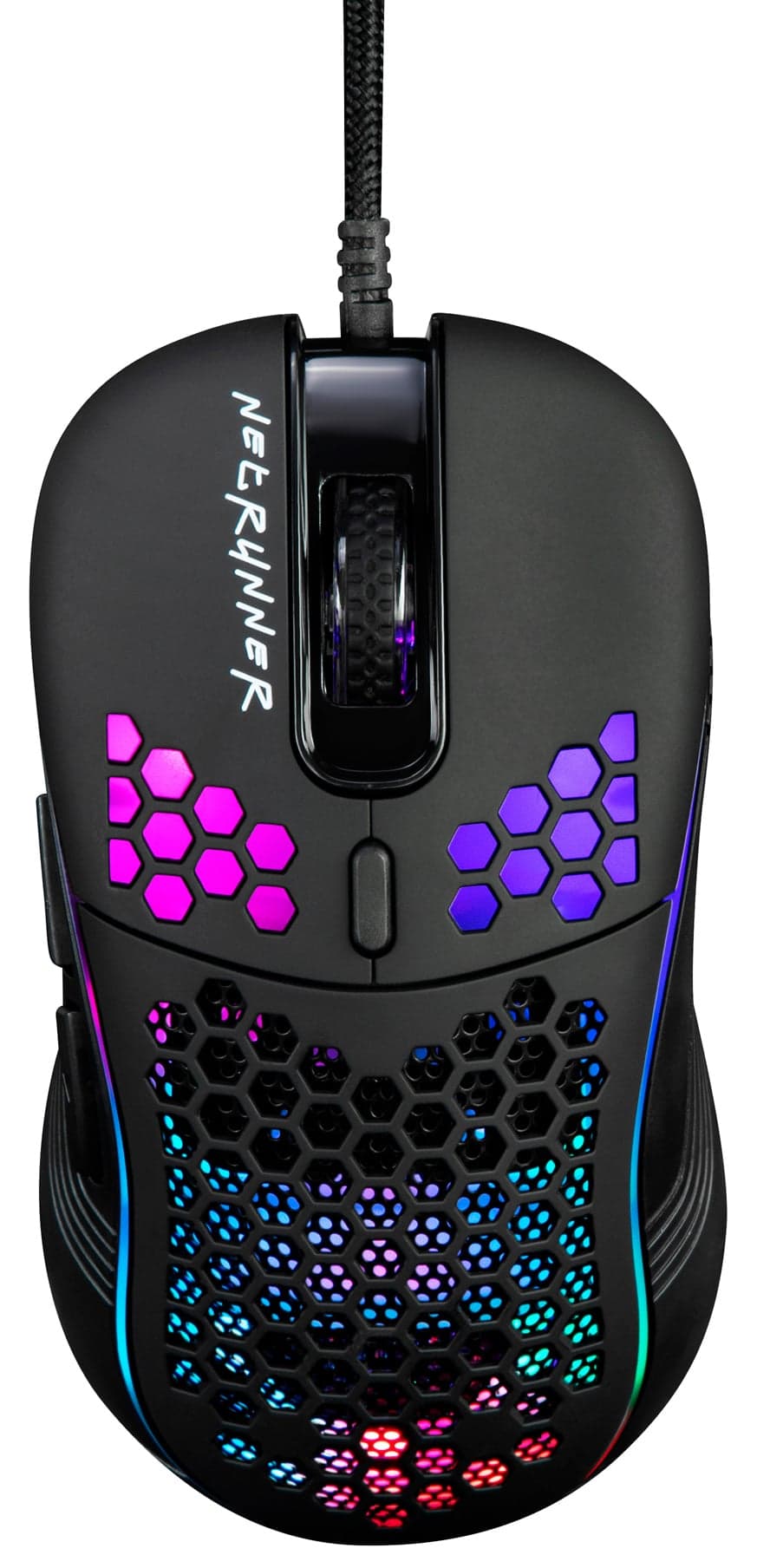 Мышь Оклик 713G NETRUNNER черный оптическая 3200dpi USB 6but
