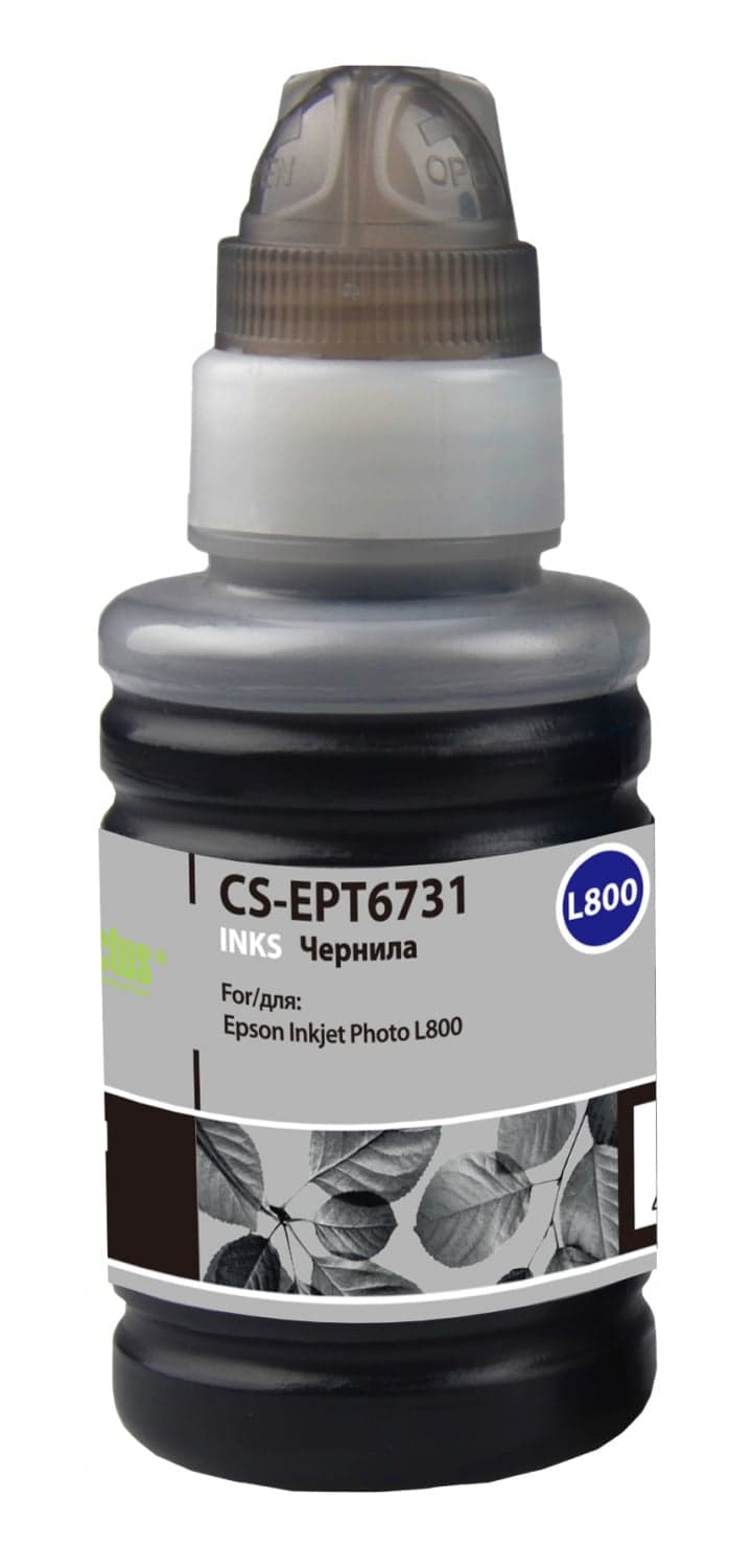 -/ Чернила Cactus CS-EPT6731 T6731 черный 100мл для Epson L800/L810/L850/L1800