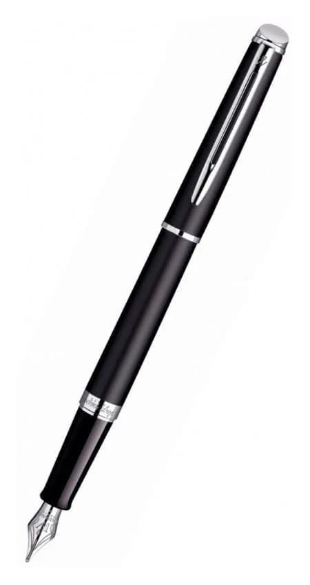 Ручка перьев. Waterman Hemisphere (S0920810) Matte Black CT F сталь нержавеющая подар.кор.