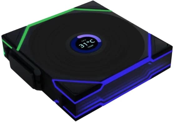 Вентилятор для корпуса Lian-Li Uni Fan TL Wireless LCD 120 LCD Reverse ARGB 120х124.5x28 черный 4-pin 31дБ (G99.12RTLLCD1W1B.R0) Ret