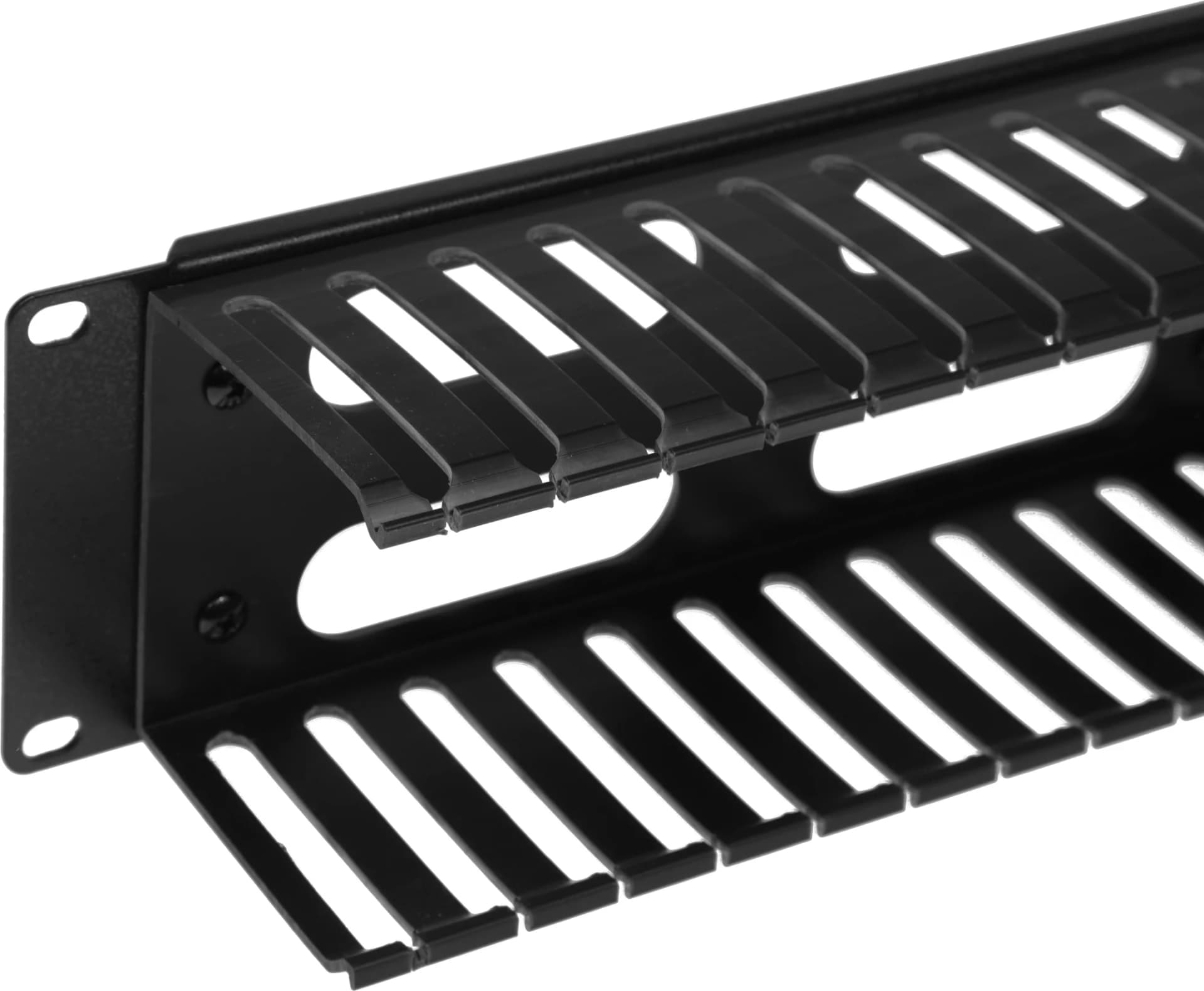 Организатор комм. шнуров Hyperline CM, 19", 2HU, 88х482,6 мм (ВхШ), горизонтальный, с крышкой, цвет: черный