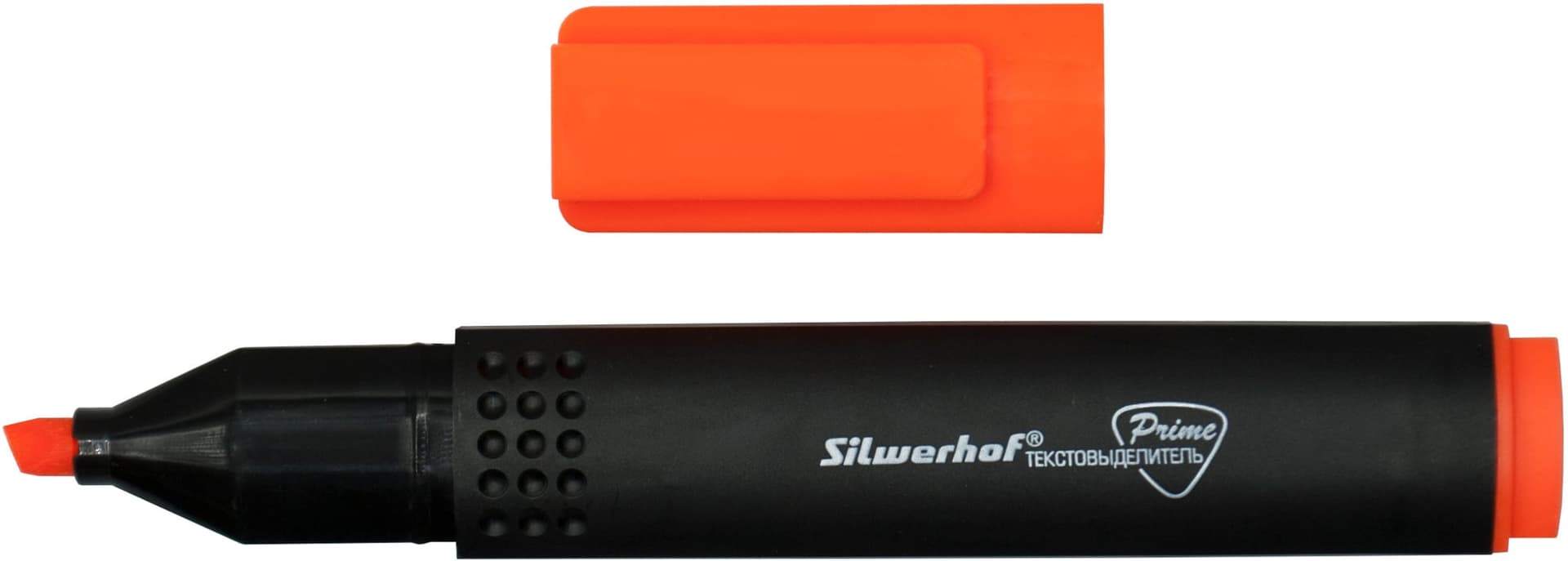 Текстовыделитель Silwerhof Prime 108031-06, скошенный пишущий наконечник, 1-4мм, оранжевый, коробка