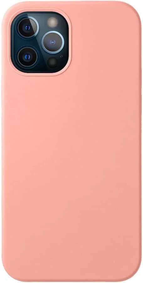 Чехол (клип-кейс) Deppa для Apple iPhone 12/12 Pro Liquid Silicone розовый