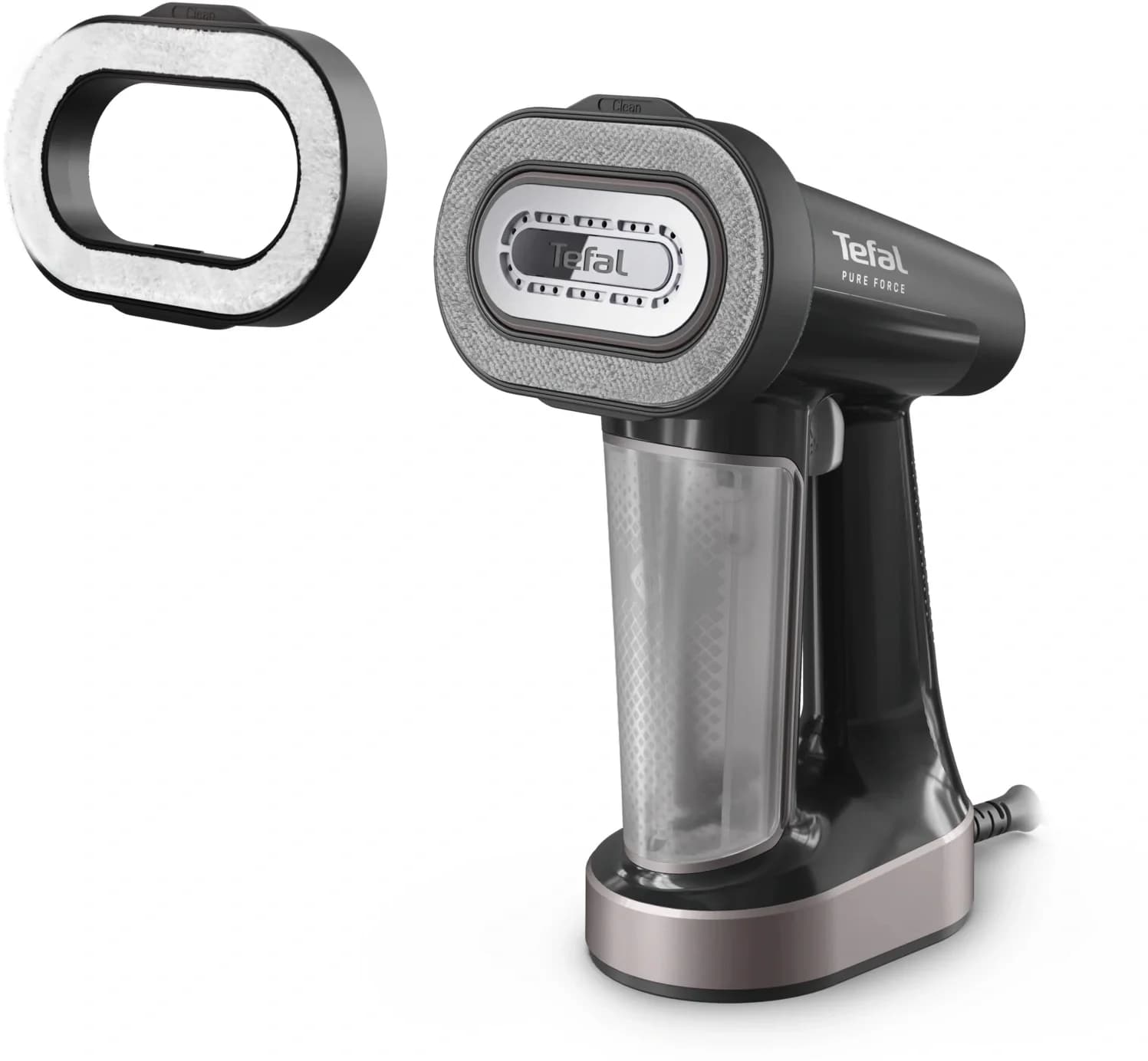 Отпариватель ручной Tefal Pure Force DT8765E0 1800Вт черный/розовый