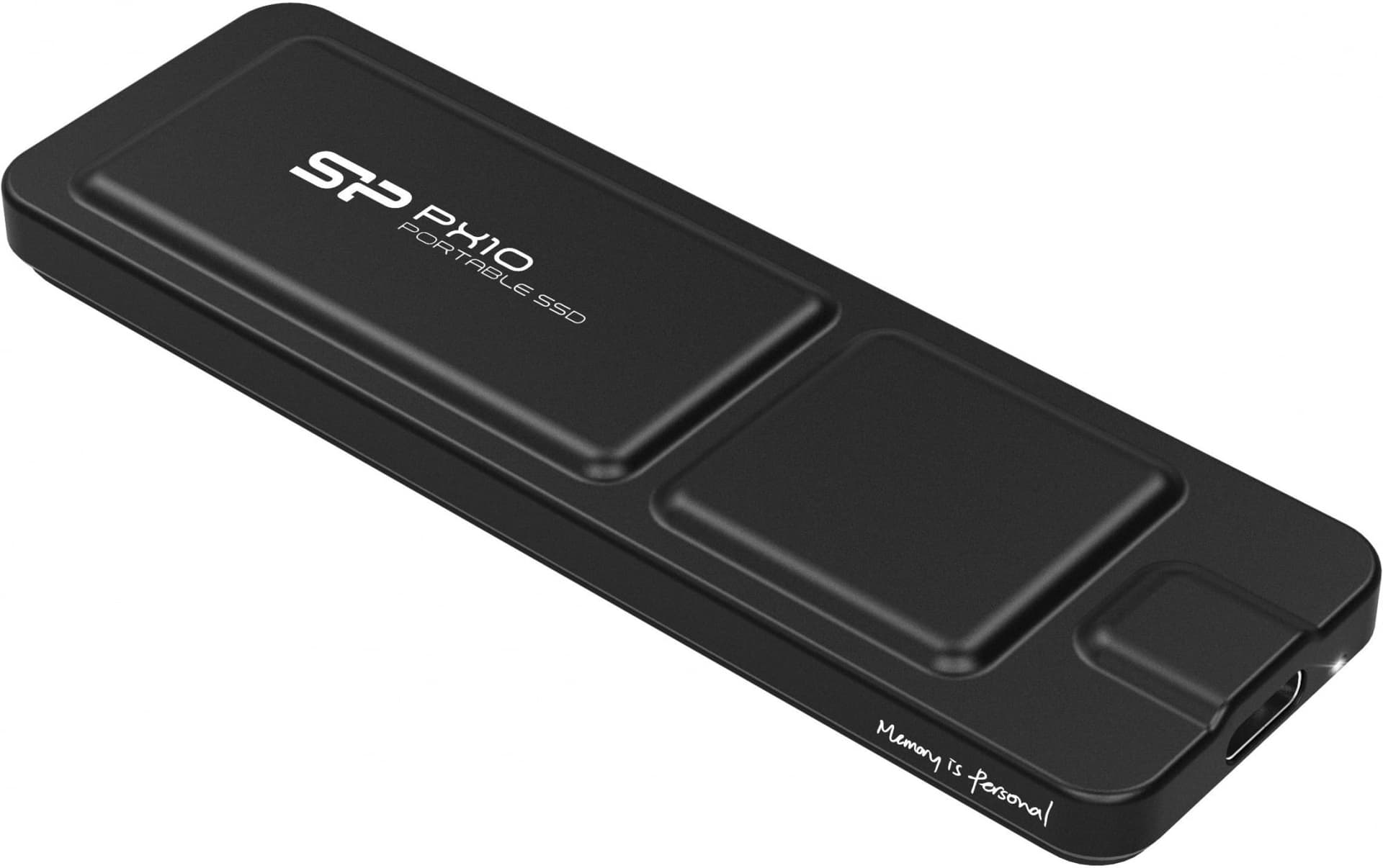 SP512GBPSDPX10CK - Silicon Power PX10 512GB Portable SSD USB 3.2 Gen2, R/W: up to 1050MB/s; 1050MB/s, Black