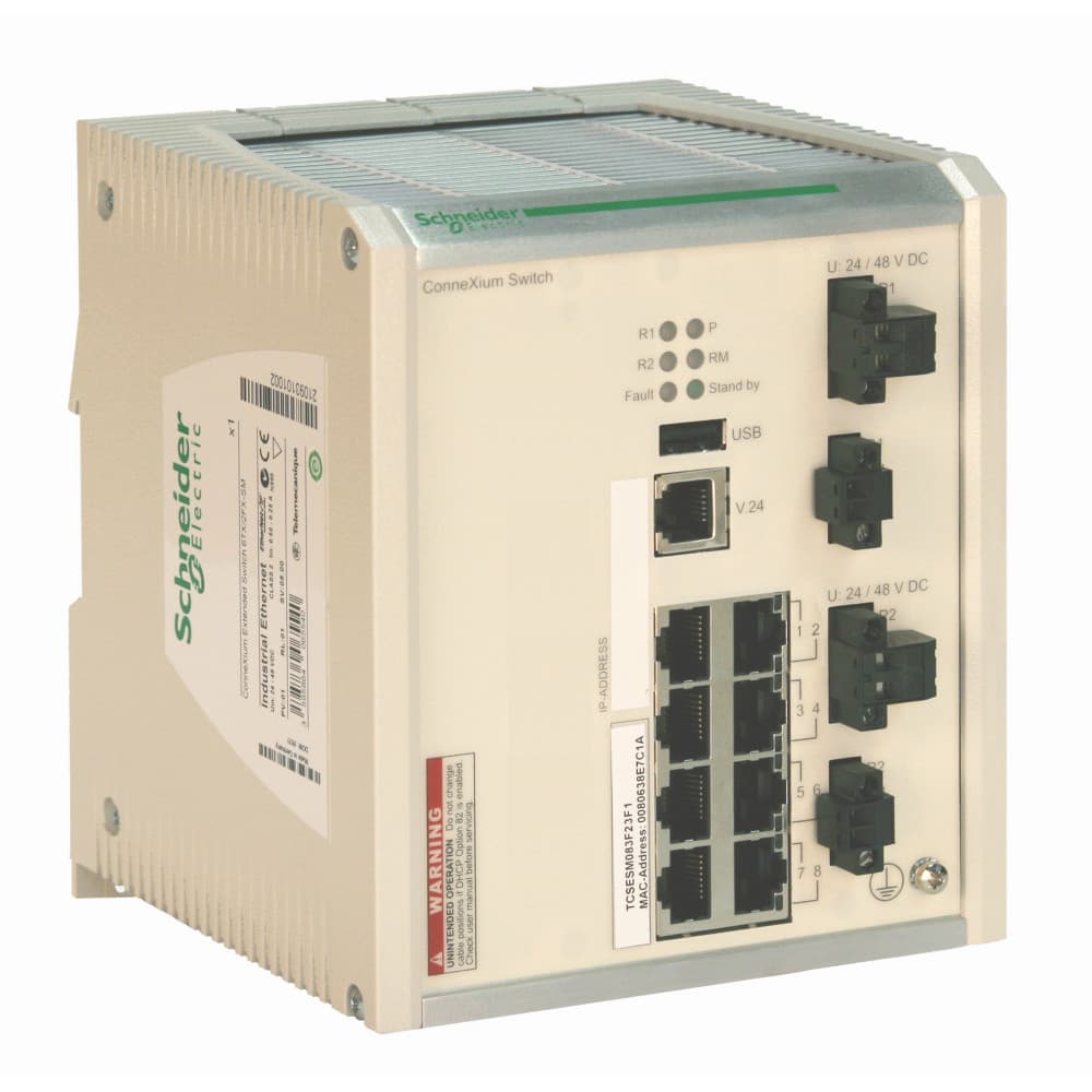 Schneider Electric ConneXium TCSESM083F23F1, Коммутатор промышленный, 8 портов 10BASE-T/100BASE-TX