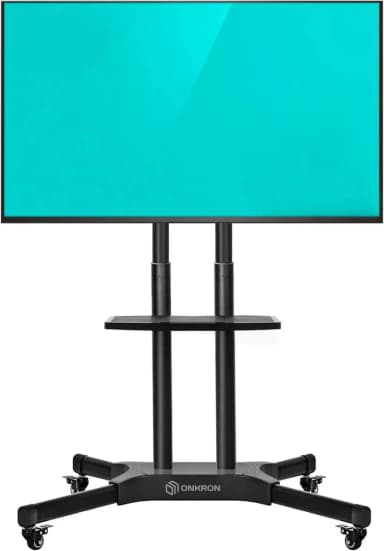 Подставка для телевизора Onkron TS1351 черный 40"-65" макс.45.5кг напольный мобильный