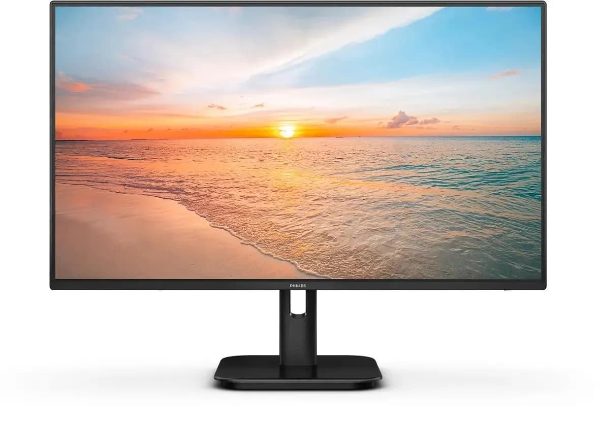 23.8" PHILIPS 24E1N1100A черный (1920x1080, 100Hz, IPS, 1ms, 250cd, 1300:1, HDMI, D-sub, Speakers)