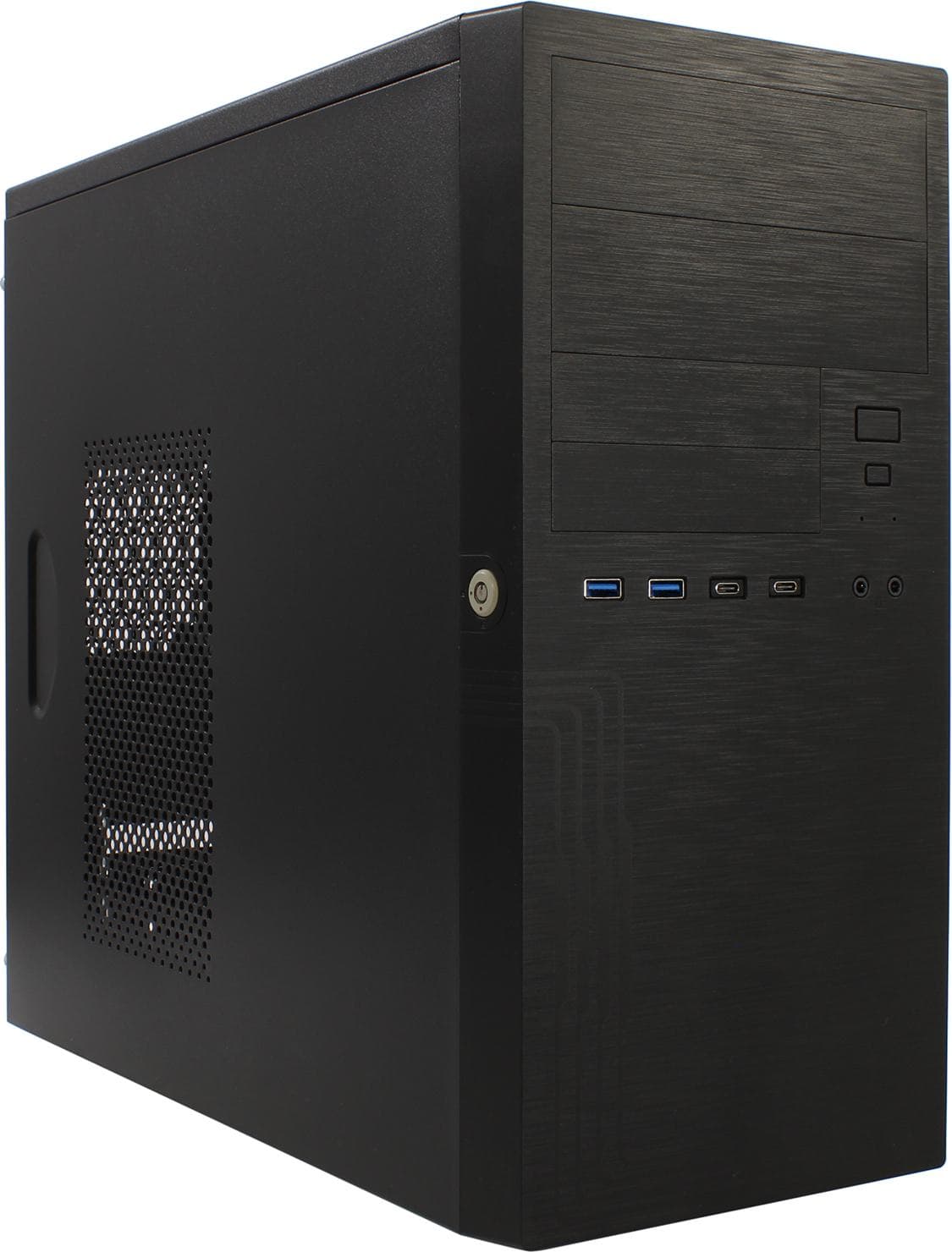 Minitower Powerman <ES555BK-6188250> MicroATX 450W (24+2x4+6пин)