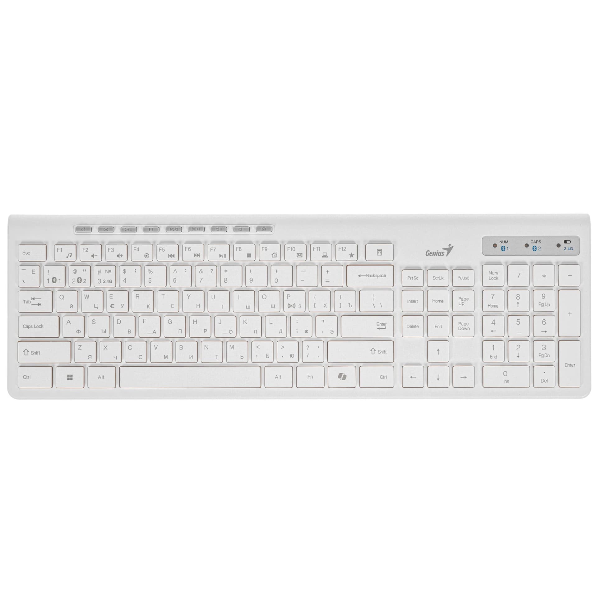 набор Genius Smart KM-8230 White (Кл-ра,USB,FM+Мышь3кн, Roll,USB,FM) 31340015402