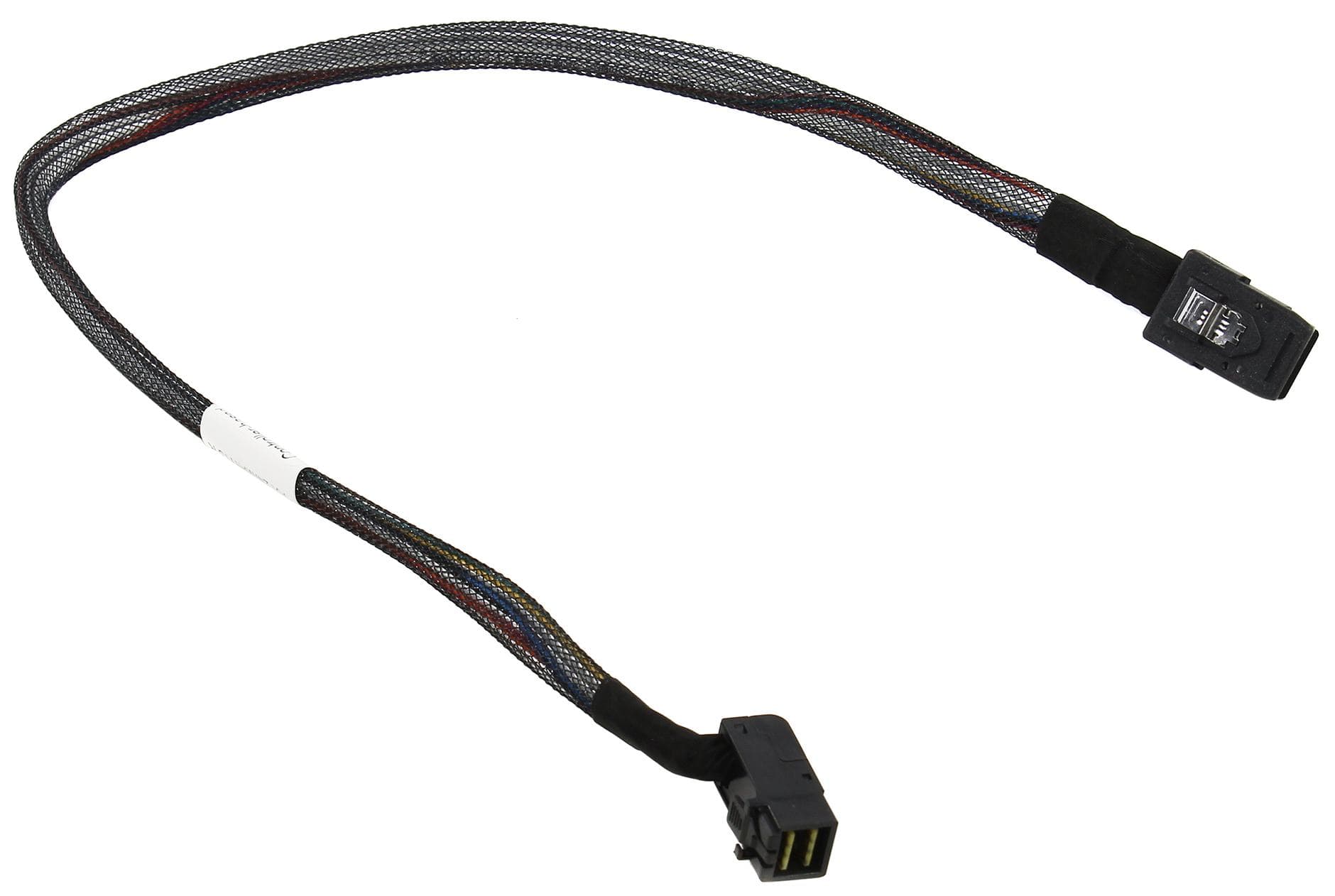 Adaptec Microsemi MiniSAS HD SFF-8643 на MiniSAS SFF 8087 длина 0,8м SFF 8643 УГЛОВОЙ 2280200-R CBL-00127-01-A-R