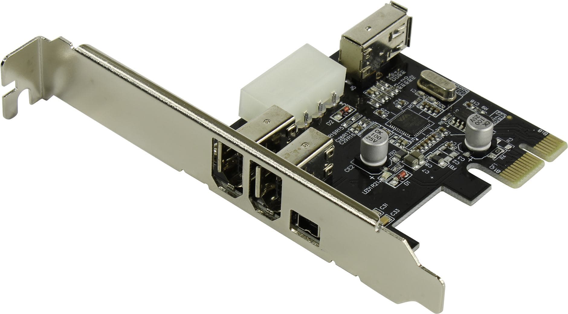 Espada <PCIe1394a> (OEM) PCI-Ex1, IEEE 1394, 3 port-ext, 1 port-int