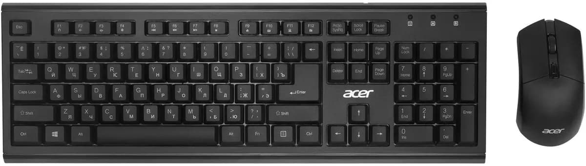 набор Acer OKR120 клав:черный мышь:черный USB беспроводная ZL.KBDEE.007