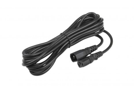 Hyperline PWC-IEC13A-IEC14-5.0-BK IEC 320 C13 (угловая) - IEC 320 C14 (3x1.0), 10A, прямая вилка, 5м, цвет черный