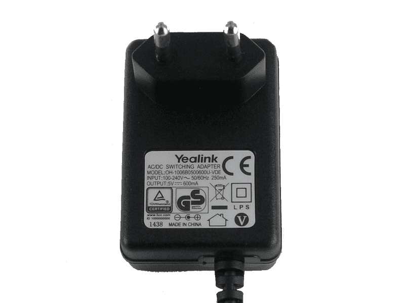 Блок питания Yealink 5VDC, 600mA для SIP-T19(P)/21(P)/W52P