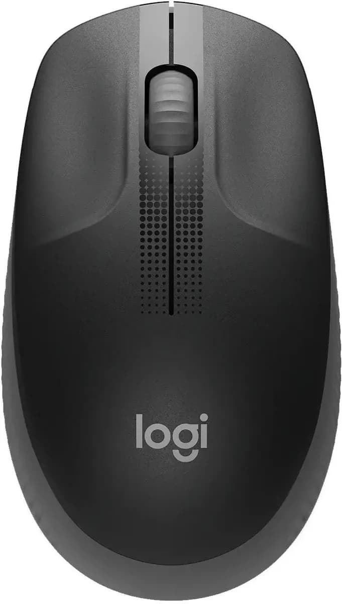 Logitech M190 черный/серый оптическая (1000dpi) беспроводная USB (2but)