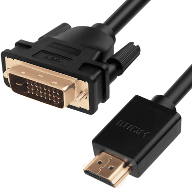 HDMI-DVI Greenconnect Кабель 3.0m черный, OD7.3mm, 28/28 AWG, позолоченные контакты, 19pin AM / 24+1M AM double link, GCR-HD2DVI1-3.0m, тройной экран