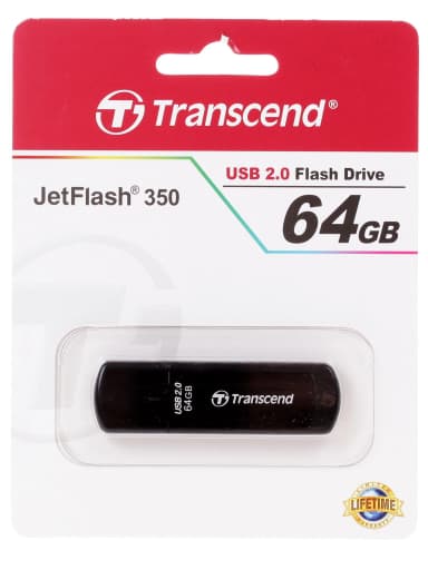 64Gb Transcend <TS64GJF350> JetFlash 350 USB2.0 Flash Drive 64Gb (RTL)