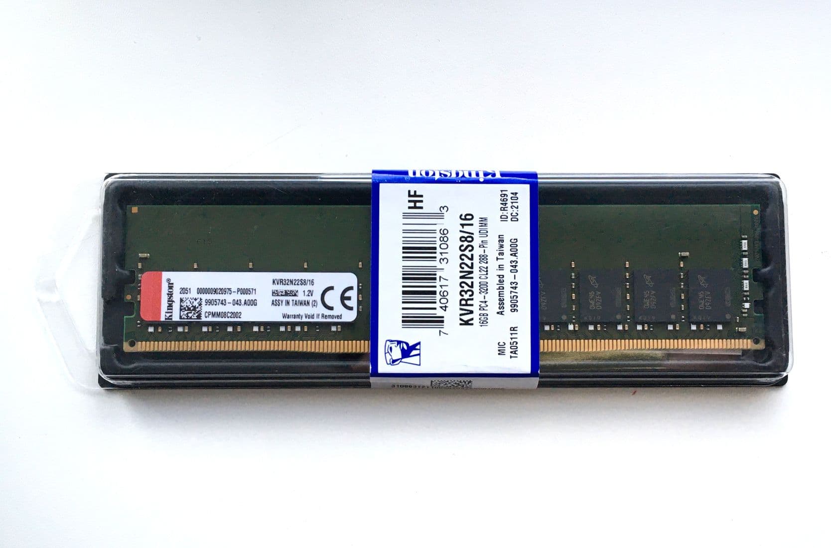 16Gb Kingston <KVR32N22S8/16> DDR4 DIMM <PC4-25600> CL22