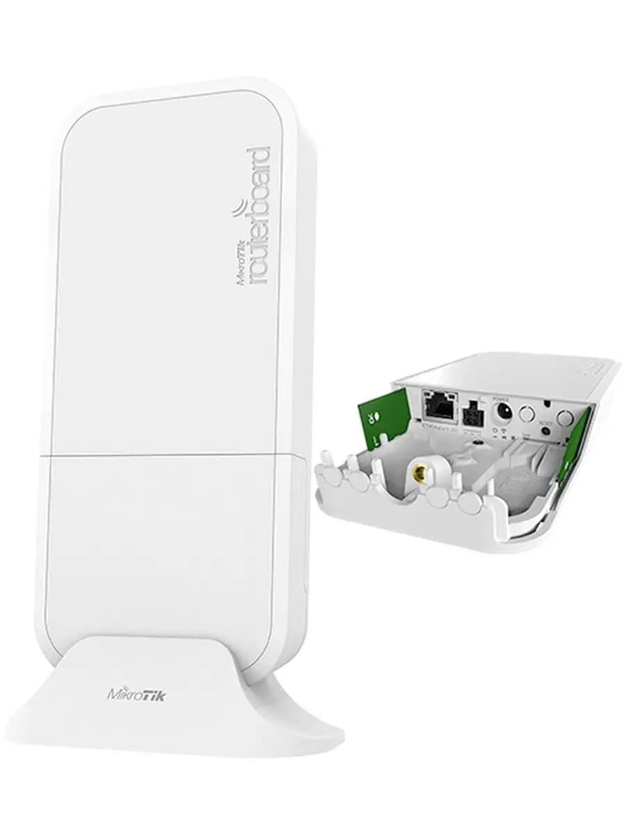RBwAPR-2nD - Точка доступа, MikroTik, RBwAPR-2nD, wAP R, 1 порт 10/100М, 2,4GHz, 802.11b/g/n, 300 Mbit/s, 1 слот Mini SIM, RouterOS, -40°С до 60 °C