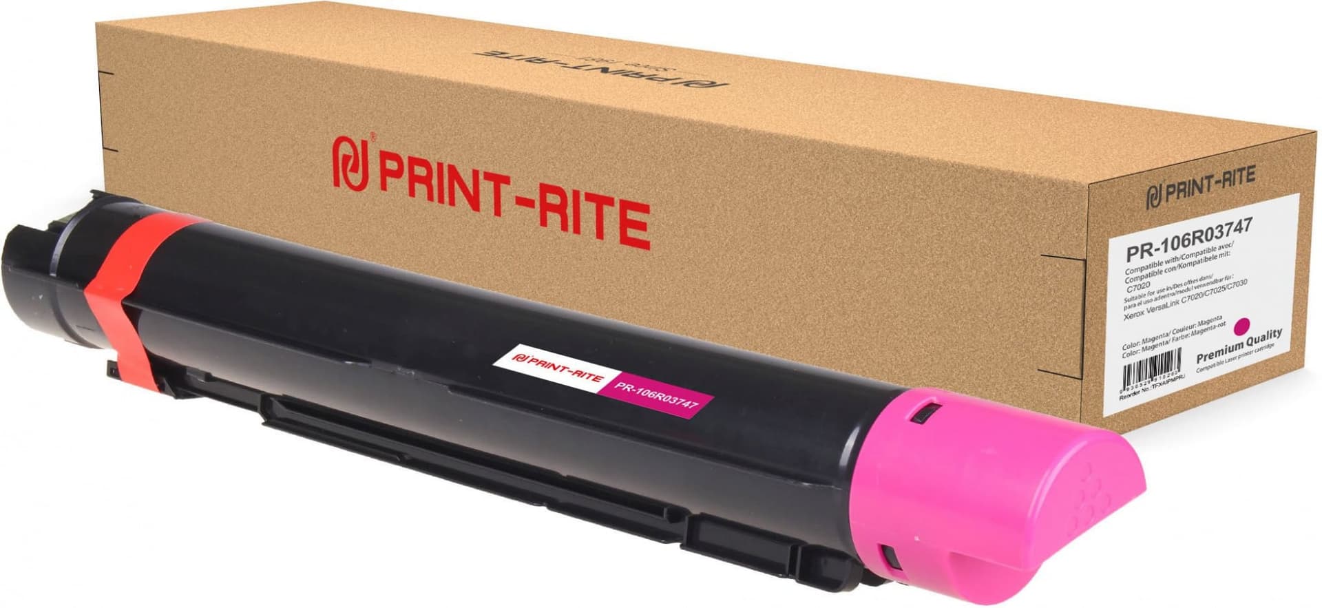 Картридж лазерный Print-Rite TFXAIPMPRJ PR-106R03747 106R03747 пурпурный (11800 стр.) для Xerox VersaLink C7020/C7025/C7030