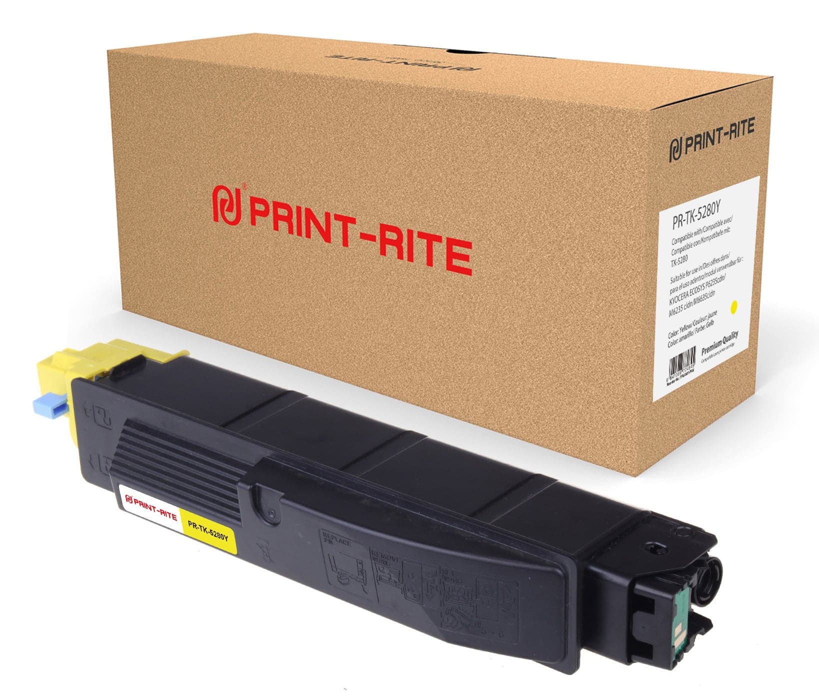 Картридж лазерный Print-Rite TFKAN1YPRJ PR-TK-5280Y TK-5280Y желтый (11000 стр.) для Kyocera Ecosys P6235cdn/M6235cidn/M6635cidn