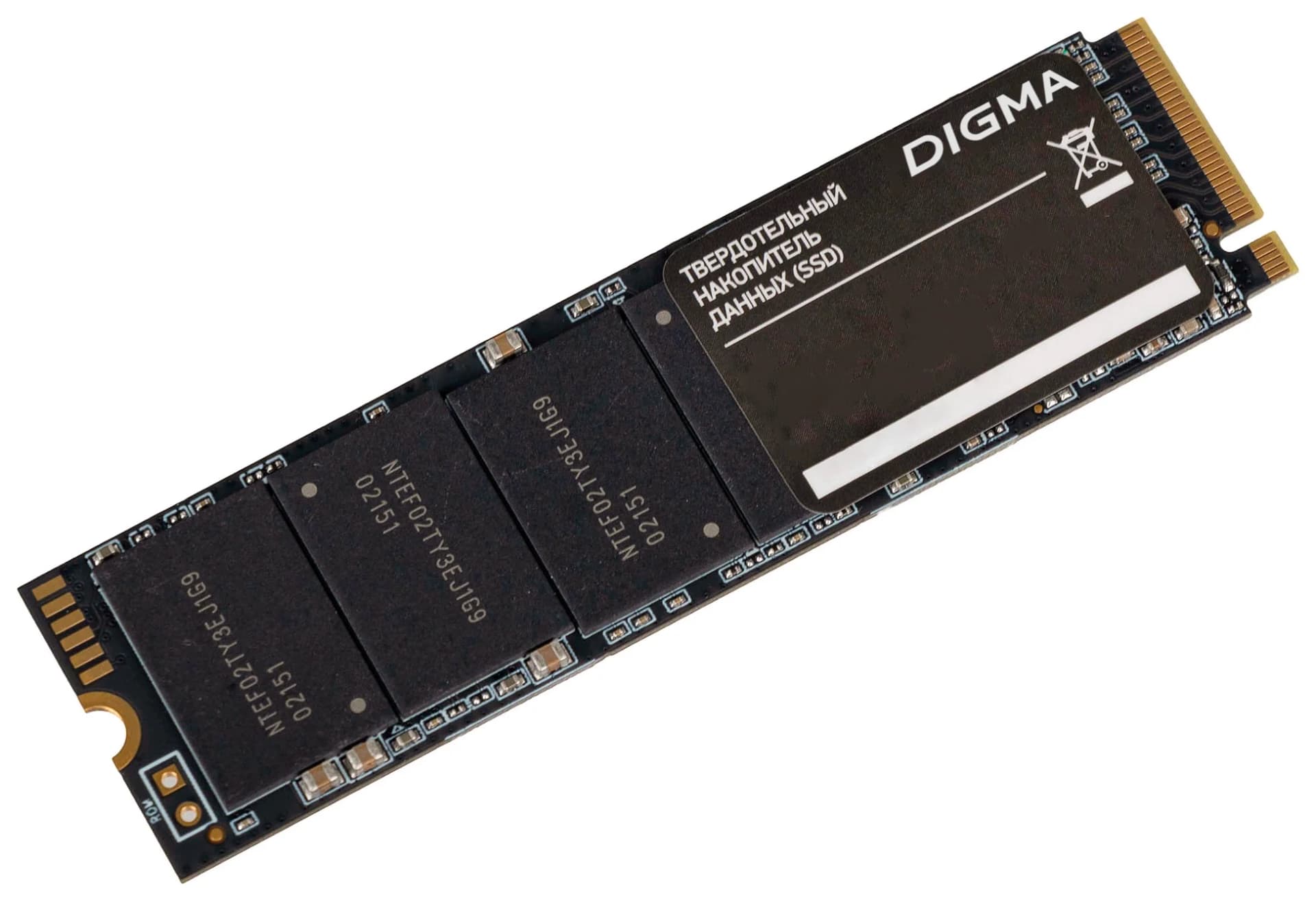 Накопитель SSD Digma Top P8, 4Tb, PCIe 4.0 x4, M.2 2280, NVMe, R/W 7200/6400