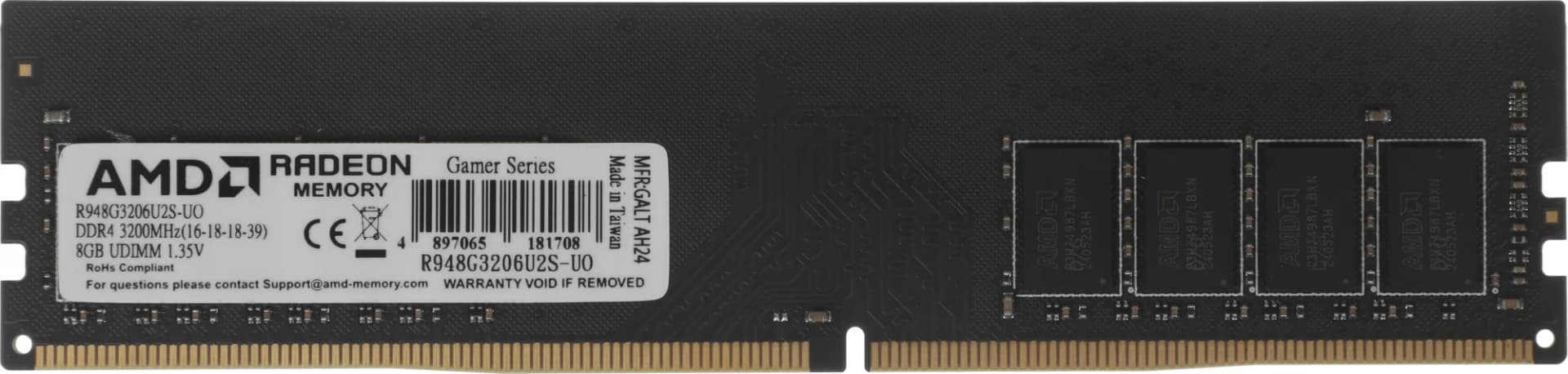 Оперативная память 8GB DDR4 3200MHz AMD (R948G3206U2S-UO) OEM