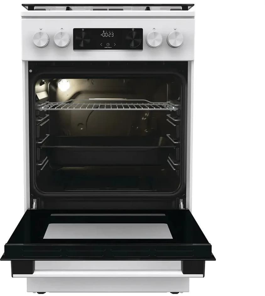 Плита газовая Gorenje GGI5C23WF белый, конфорок 4 газовых, духовка 67 л, 50 см x 85 см x 59.4 см
