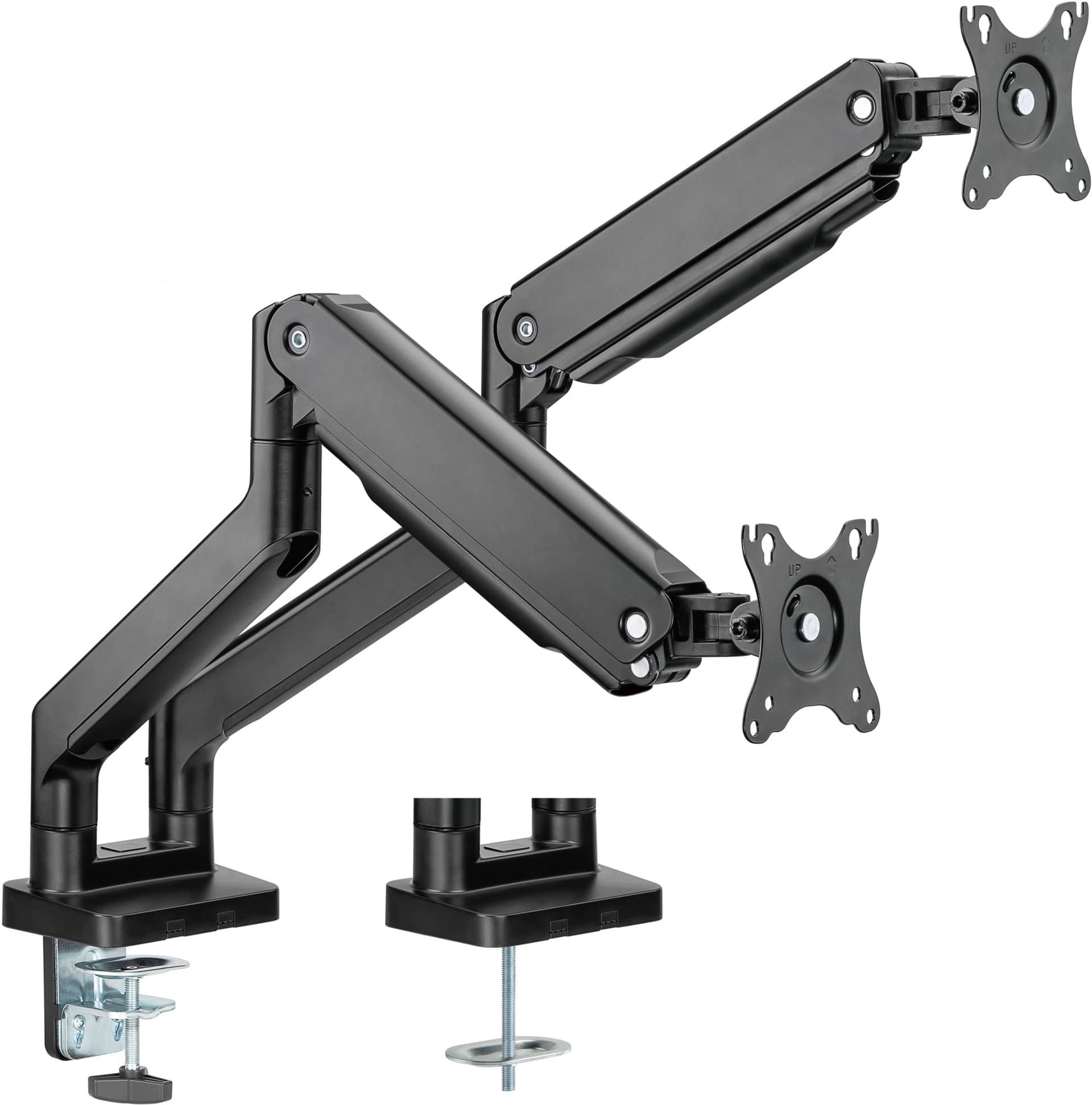 Кронштейн для мониторов Ultramounts UM731 черный 17"-35" макс.16кг крепление к столешнице поворот и наклон