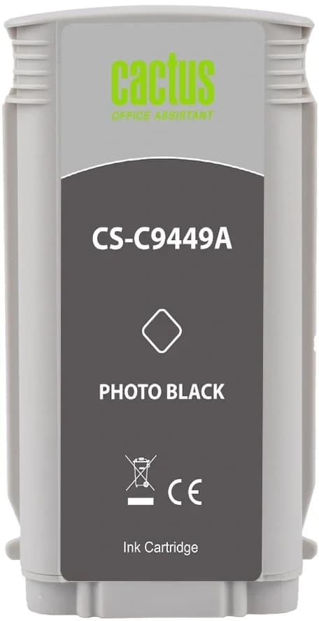 -/ Картридж струйный Cactus CS-C9449A №70 черный (130мл) для HP DJ Z3100