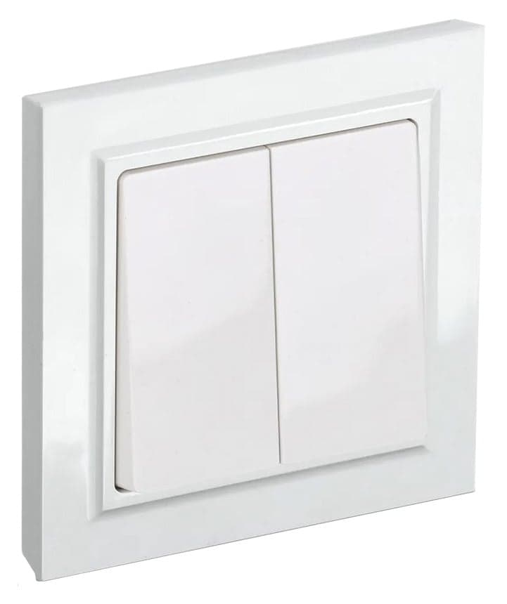 Выключатель IEK Brite ВСР10-2-0-БрБ скрыт. 2кл. IP20 белый (упак.:1шт) (BR-V20-0-10-K01-F)
