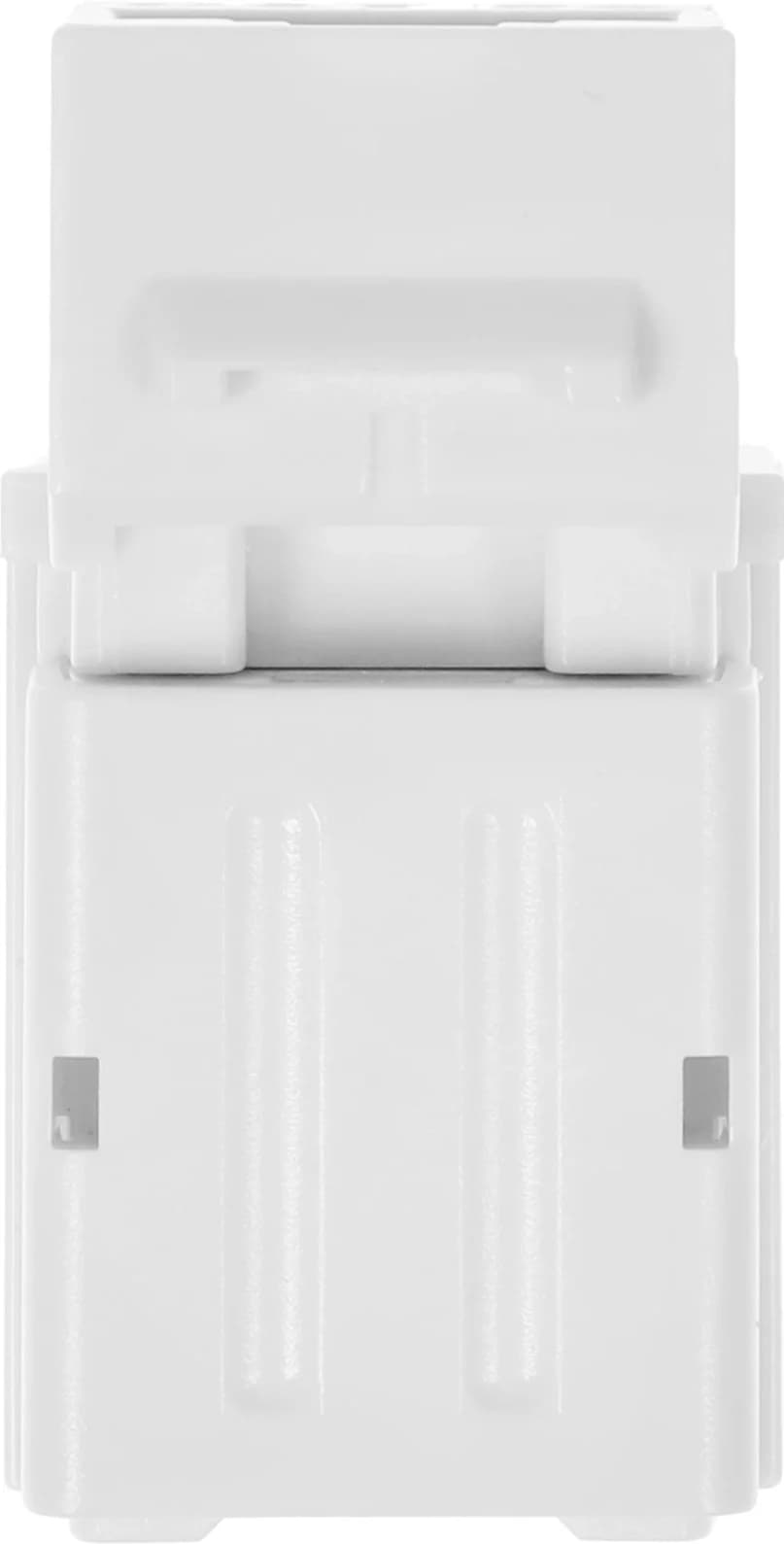 Монтажное оборудование Hyperline KJNE-8P8C-C5e-90-WH Вставка Keystone Jack RJ-45(8P8C), категория 5e, 110 IDC, заделка с помощью NE-TOOL, белая