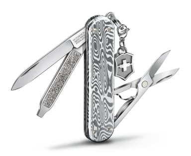 Нож перочинный Victorinox Classic Brilliant Damast (0.6221.34) 58мм 5функц. серебристый подар.коробка