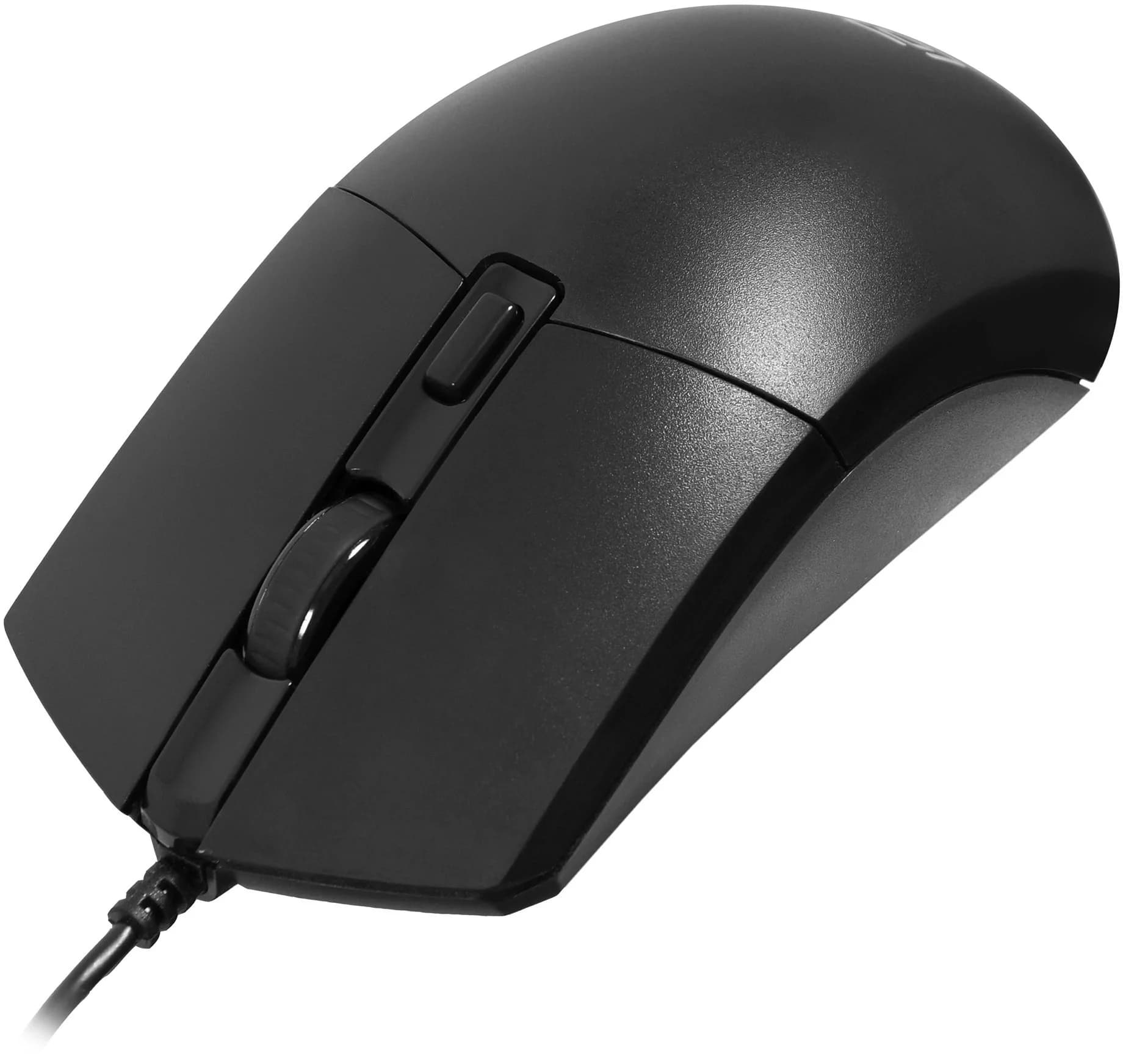 Мышь проводная Oklick 207M черный, 2400 dpi, USB, кнопки - 4