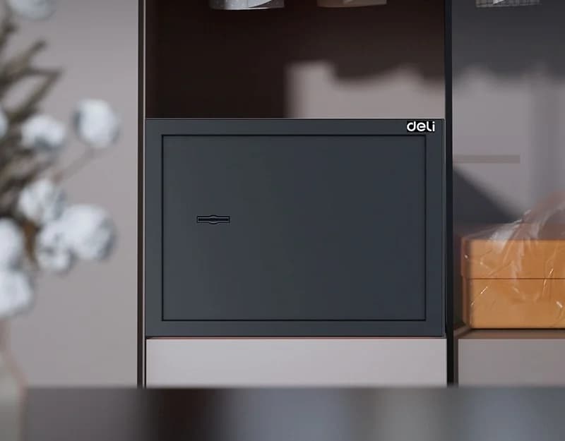 DELI ET561 Сейф мебельный ключевой 200x310x200мм