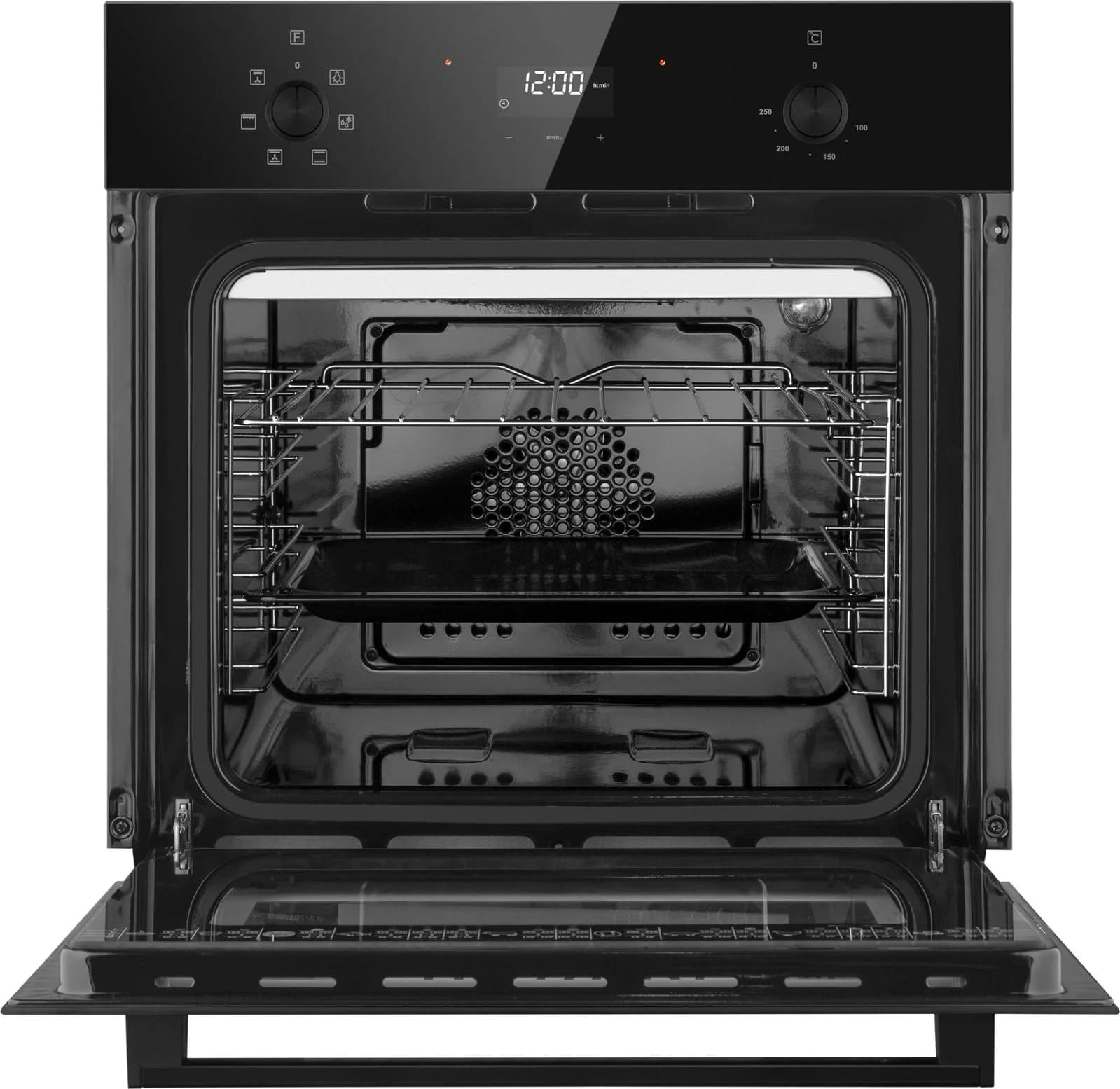 Духовой шкаф Электрический Weissgauff EOV 676 SB Black Edition черный
