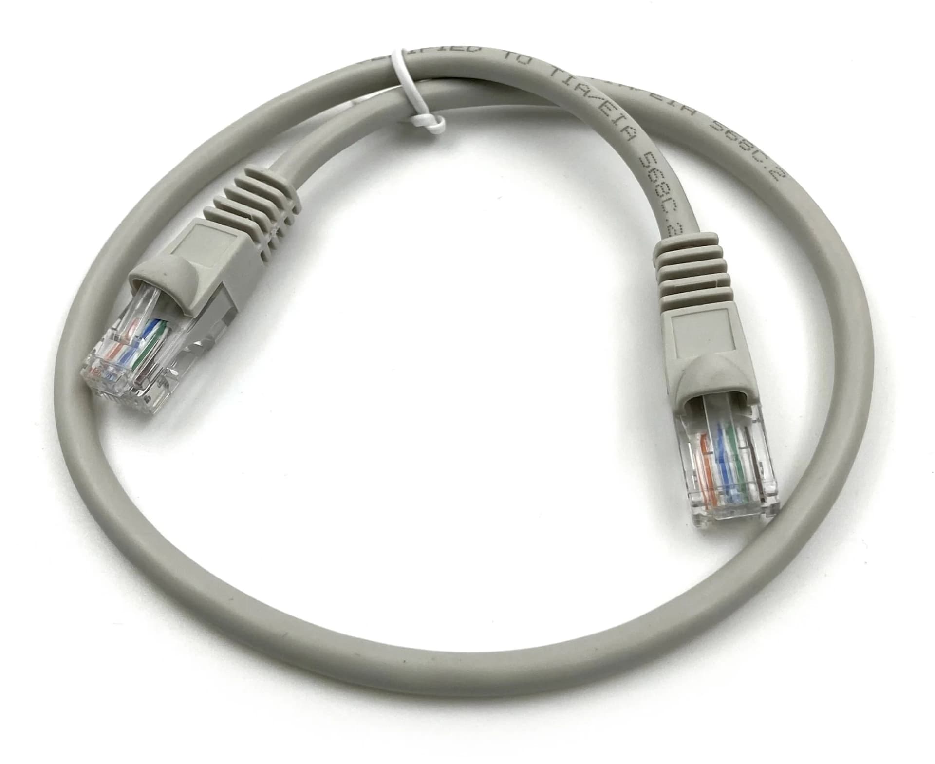 Патч-корд KingPrice KP-PC-c5e-0.5m-g UTP 4 пары cat.5e CCA molded 0.5м серый RJ-45 (m)-RJ-45 (m)