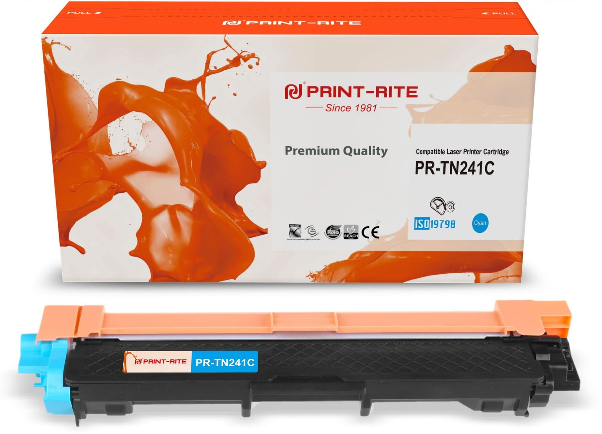 Картридж лазерный Print-Rite TFB684CPU1J PR-TN241C TN-241C голубой (1400 стр.) для Brother HL-3170CDW