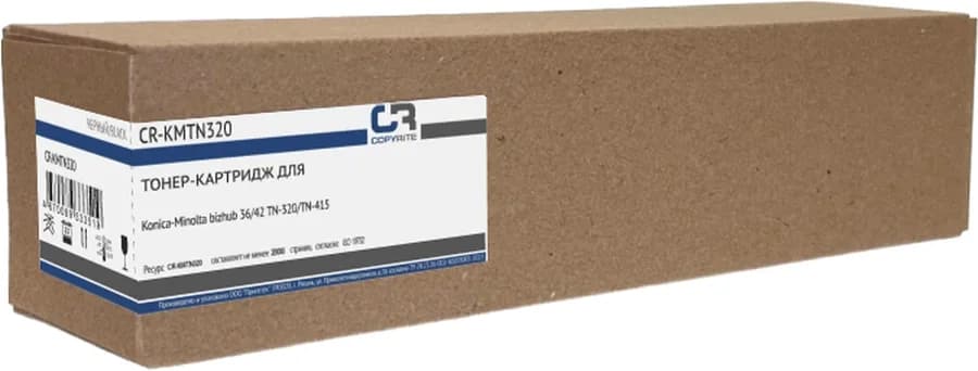 Картридж лазерный CopyRite CR-KMTN320 TN-320/A202-053 черный (20000стр.) для Konica Minolta bizhub 3
