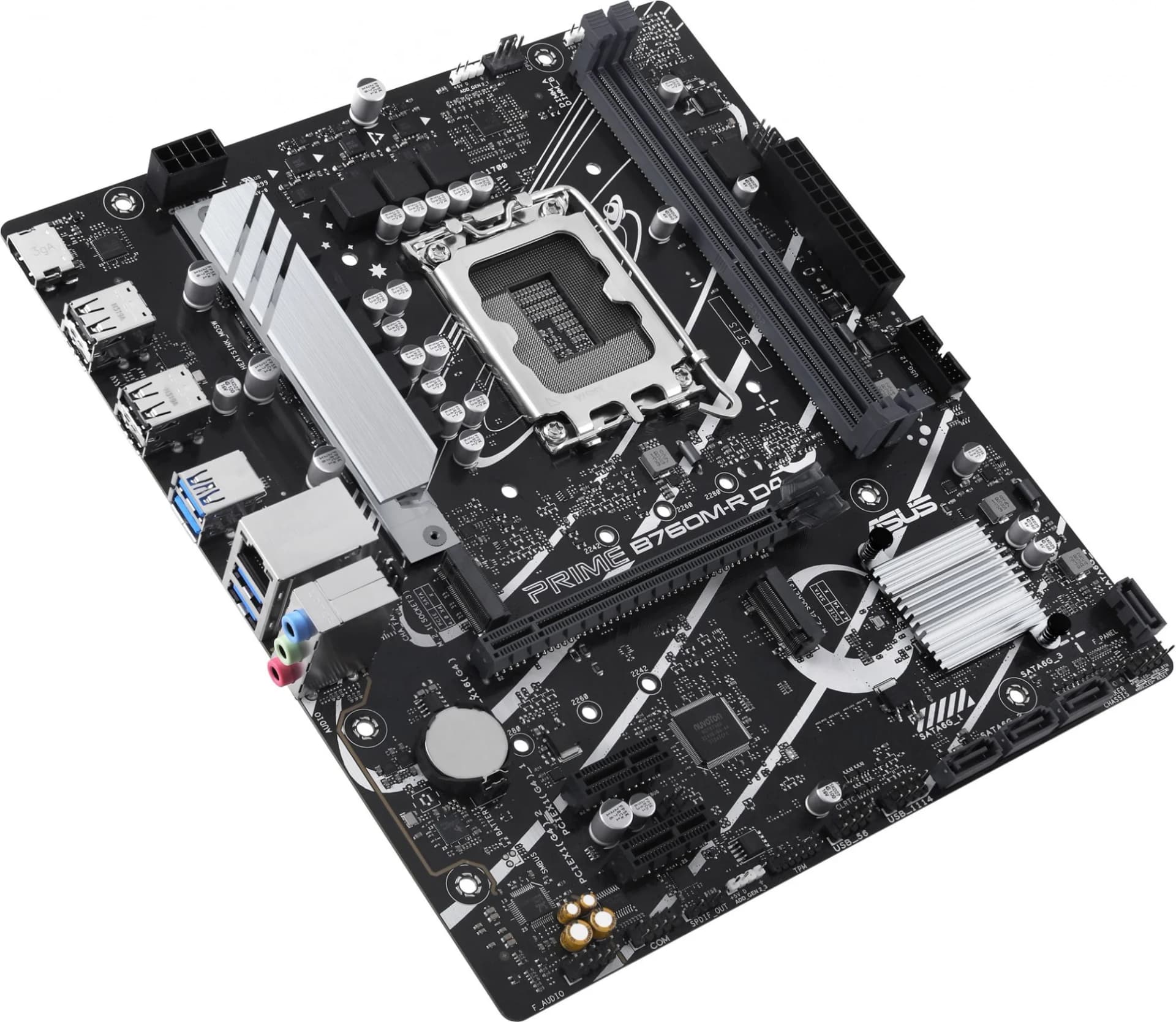 Материнская плата Asus PRIME B760M-R D4 Soc-1700 Intel B760 2xDDR4 mATX AC`97 8ch(7.1) 2.5Gg RAID+HDMI