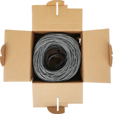 Кабель сетевой KingPrice KP-utp-c5e-0.5mm-CU-305m UTP 4 пары cat.5E solid 0.50мм Cu 305м серый