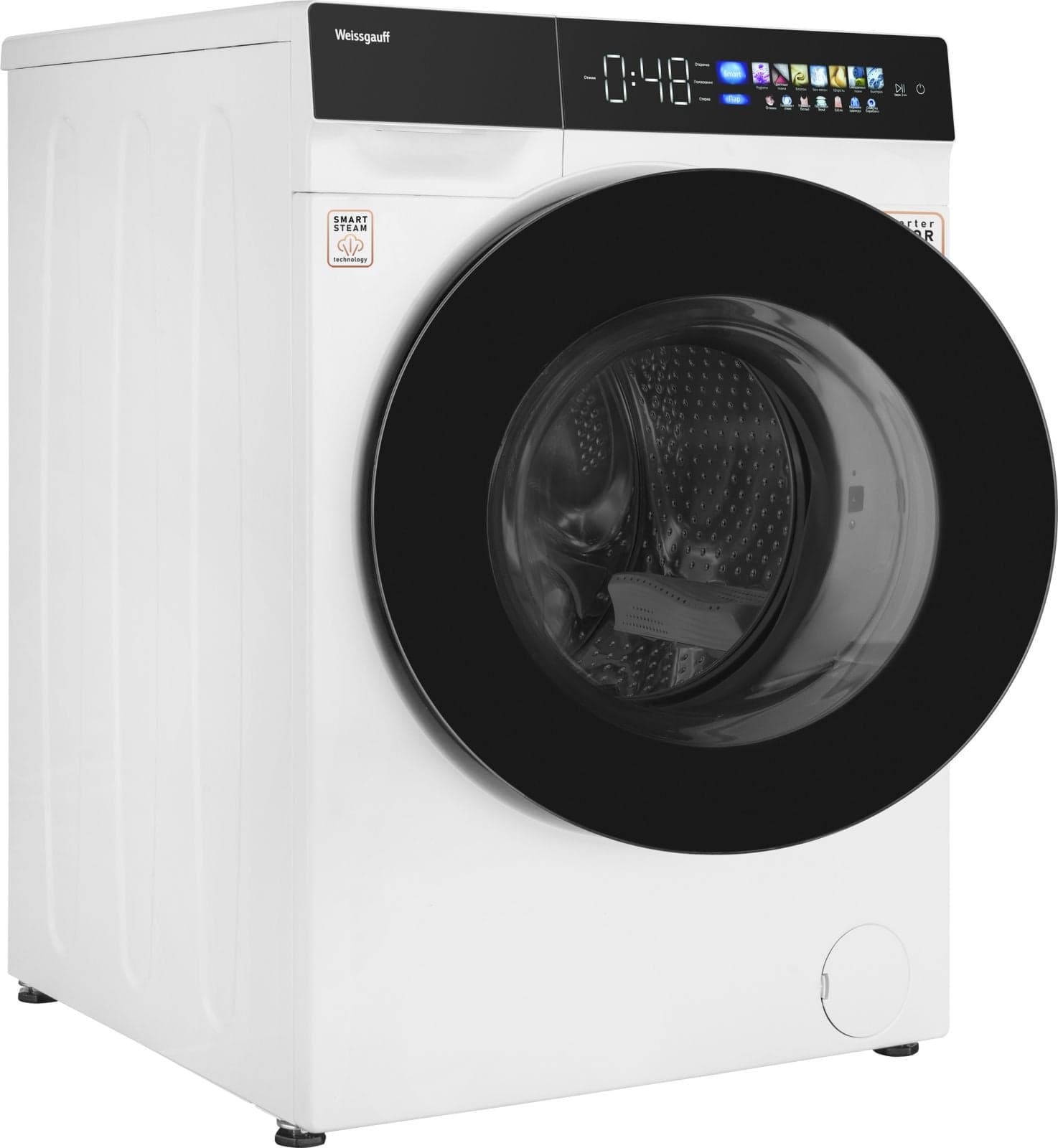 Стиральная машина Weissgauff Premium WM 999 Full Touch DC Inverter Steam класс: A+++ загр.фронтальная макс.:10кг белый инвертор