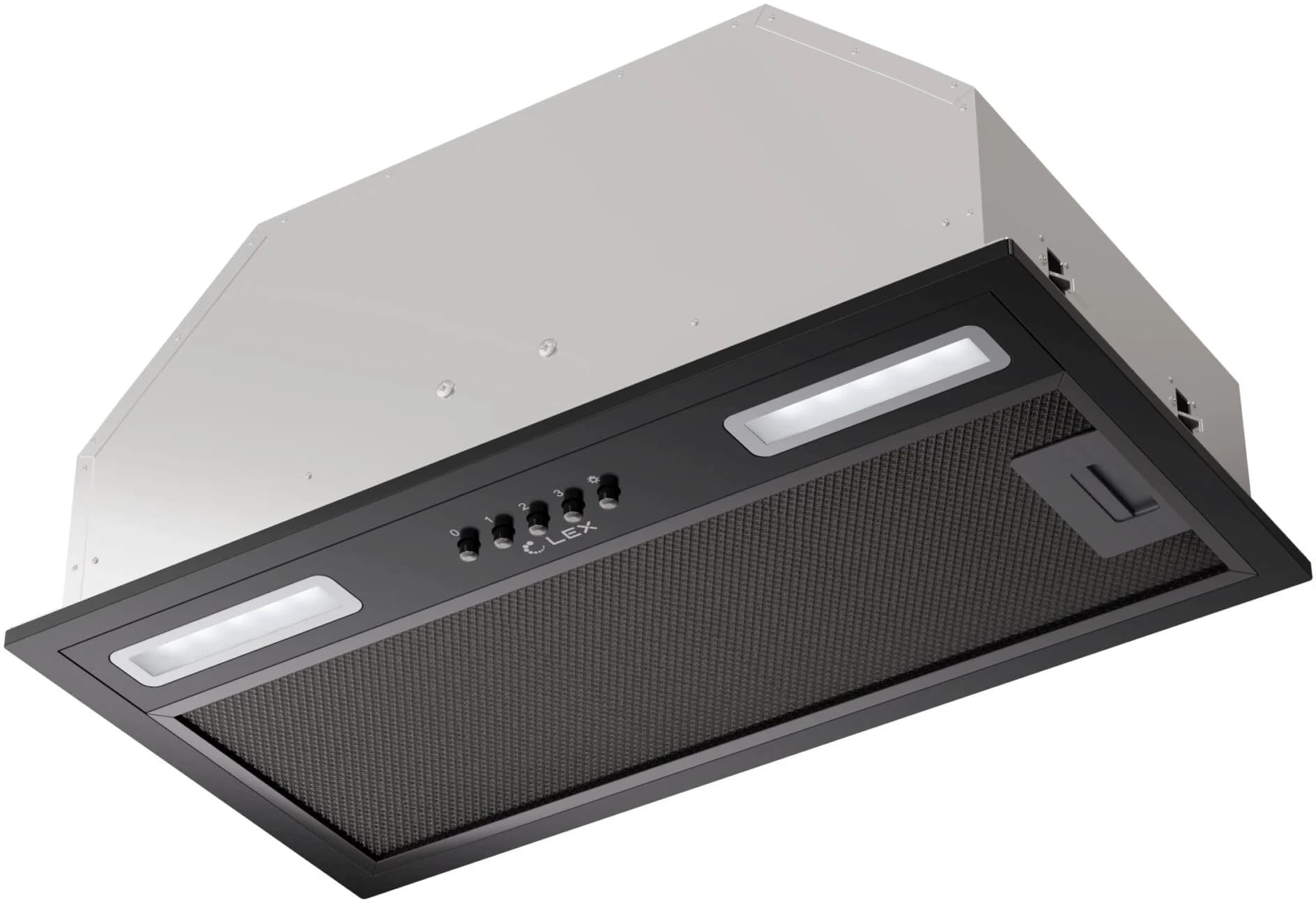 Вытяжка встраиваемая Lex Hyper 600 Inverter BBL черный управление: кнопочное (1 мотор)