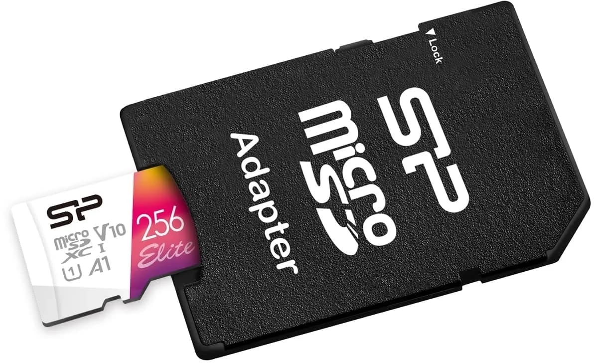 Silicon Power <SP256GBSTXBV1V20SP> microSDXC Memory Card 256Gb UHS-I U1 A1 V10 + microSD-->SD Adapter