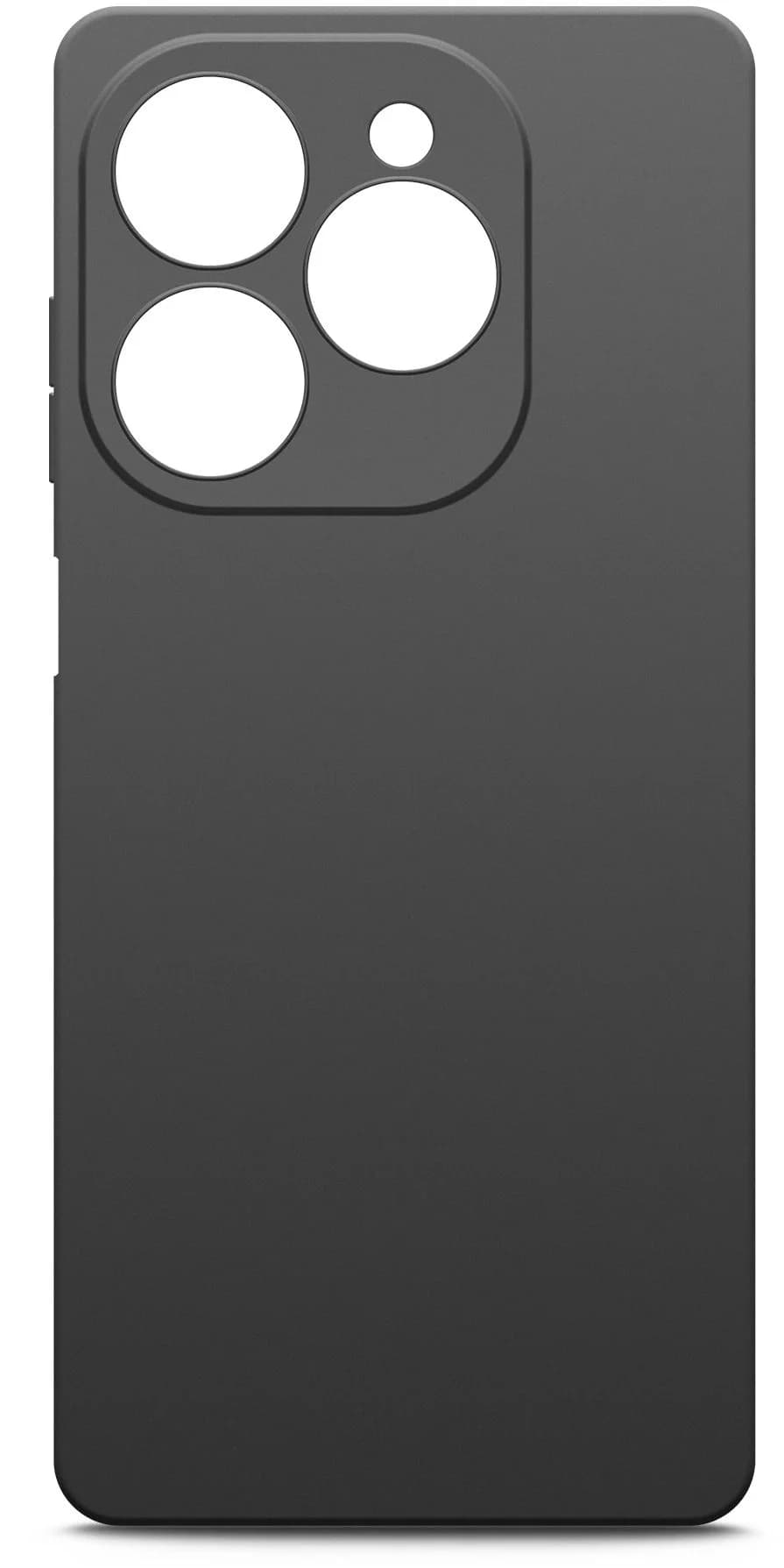 Чехол (клип-кейс) BoraSCO для Tecno Spark 20 Pro Silicone Case черный
