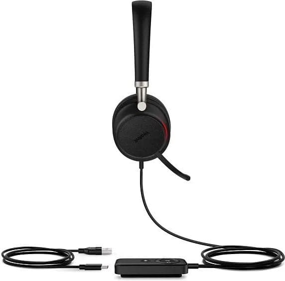 Гарнитура UH38 Dual UC-BAT Дуо, гибридная, USB/Bluetooth, HD звук, шумоподавление, LED-индикатор, з