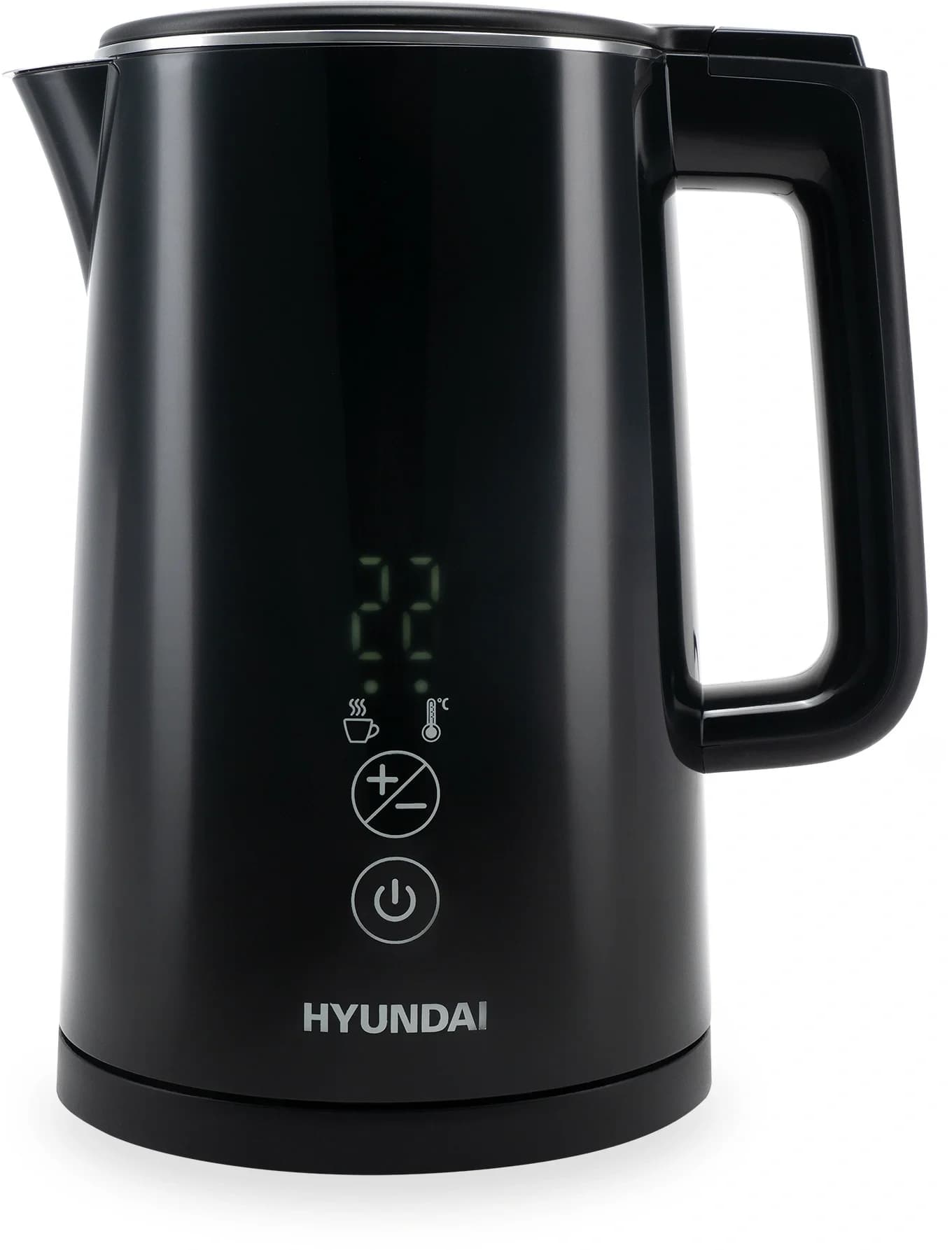 Чайник электрический Hyundai HYK-S5509 1.5л. 2200Вт черный корпус: металл/пластик