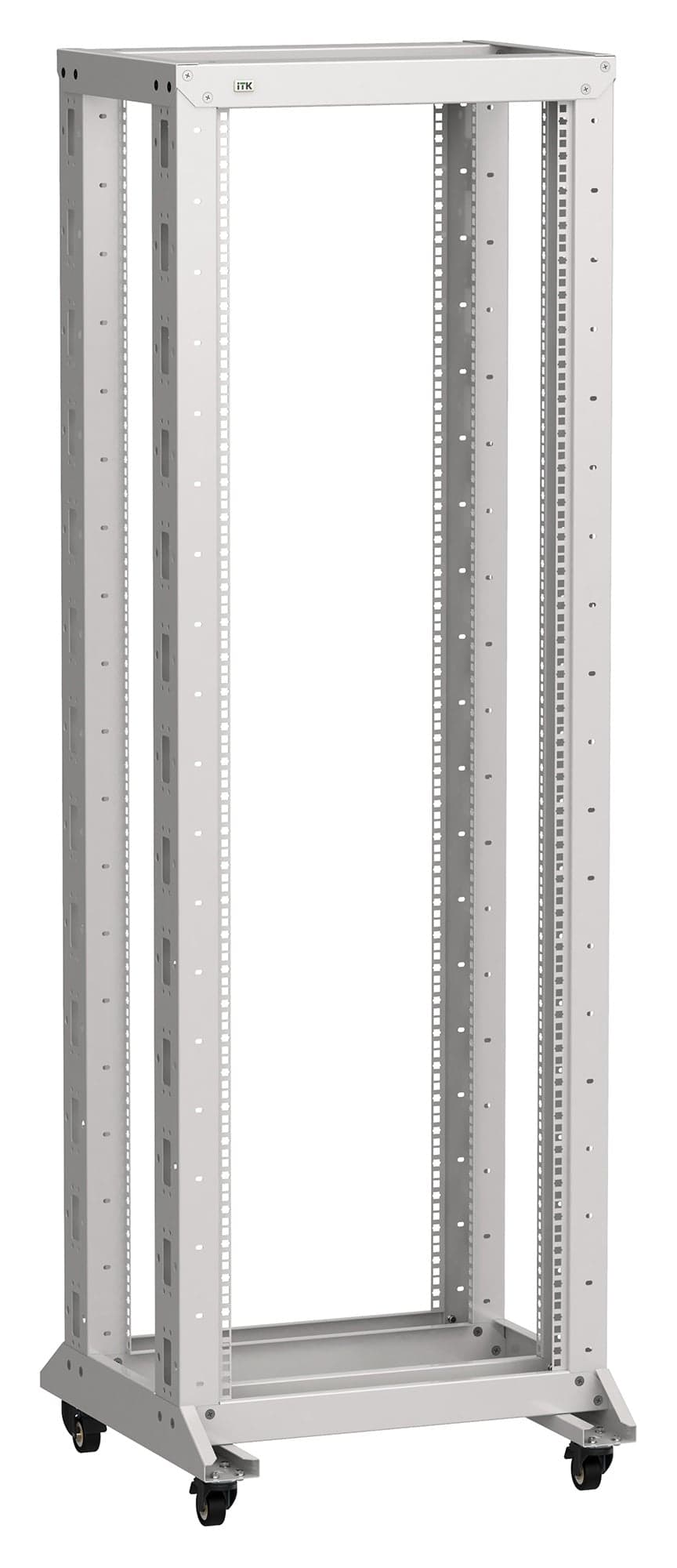 Стойка двухрамная ITK Linea LF35-42U66-2RM 42U 600 мм X 600 мм 700 кг серый